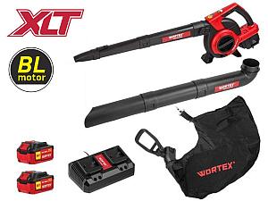 Аккум. воздуходувка WORTEX BB 2536-1 D в кор. ALL1 XLT SET БЕСЩЁТ.ДВИГ., 18В+18В, 2акб, 4 Ач, мак (36 В (2х18