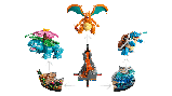 Конструктор Pokémon  "Финальные эволюции Бульбазавра, Чармандра и Сквиртлробот" 6838 деталей аналог Lego, фото 4