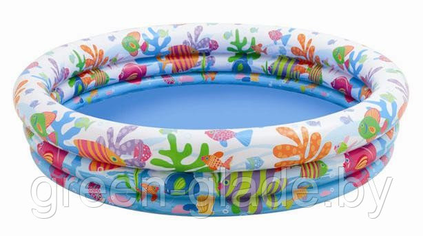 Детский надувной бассейн: Тропические рыбки Intex 59431,размер(132х28см)