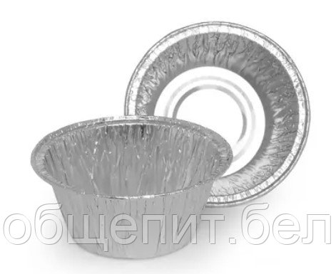 Форма алюминиевая круглая G-край 86х55х35мм, 130мл. 402-726 (100шт/упак, 2000шт/кор.)
