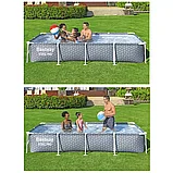 Прямоугольный каркасный бассейн Bestway 561FT 366x201x66см, фото 3
