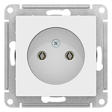 Розетка без заземления AtlasDesign Schneider Electric БЕЛЫЙ ATN000141