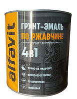 Грунт-эмаль по ржавчине 4в1 ALFAVIT 0.8 кг, Белый