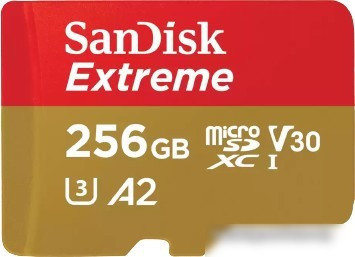 Карта памяти SanDisk Extreme SDSQXAV-256G-GN6MA microSDXC 256GB