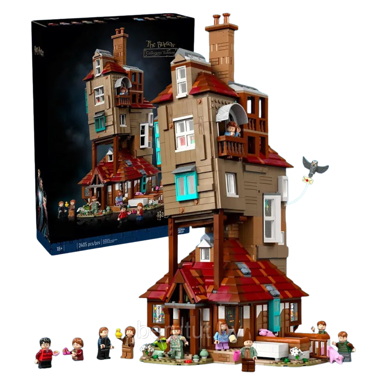 Конструктор Collectors' Edition Гарри Поттер "Нора" Дом Уизли 2405 деталей аналог Lego