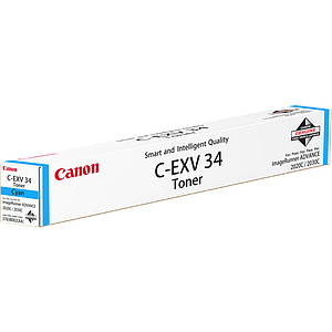 Картридж C-EXV34C/ 3783B002 (для Canon imageRUNNER ADVANCE C2020/ C2030/ C2220/ C2225/ C2230) голубой