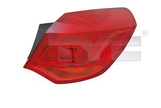 Фонарь задний лев OPEL: ASTRA J 09- (хэтчбэк) хром