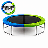 Кожух для батута двухсторонний AMETIST PRO D12FT Blue/Green, фото 2