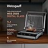 Электрогриль Weissgauff WCG 250B Digital Glass, фото 6