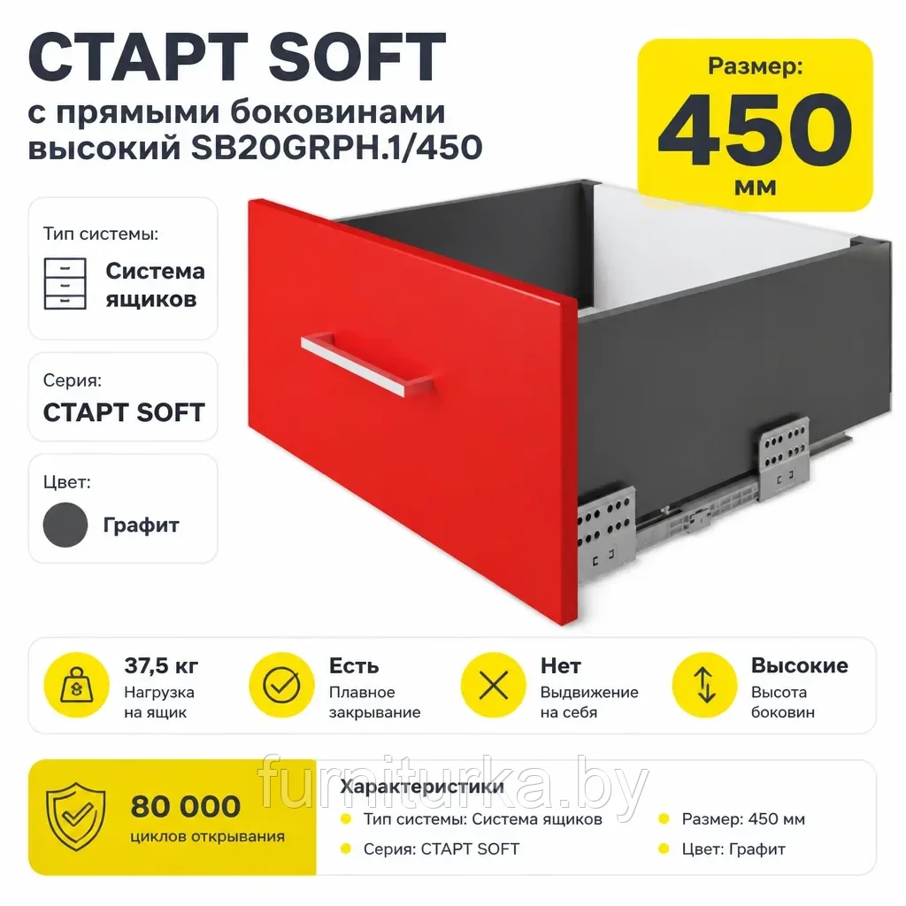 СТАРТ SOFT с прямыми боковинами высокий SB20GRPH.1/450