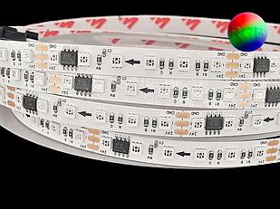 Светодиодная лента 3535, 108 Led, IP20, 24V, 9,6W, SPI-RGB