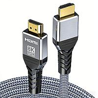 Кабель HDMI v2.1 Premium PRO UltraHD 8K 60Гц / 4K 120Гц, поддержка HDR, ARC, 48 Гбит/с, в оплетке, 3 метра