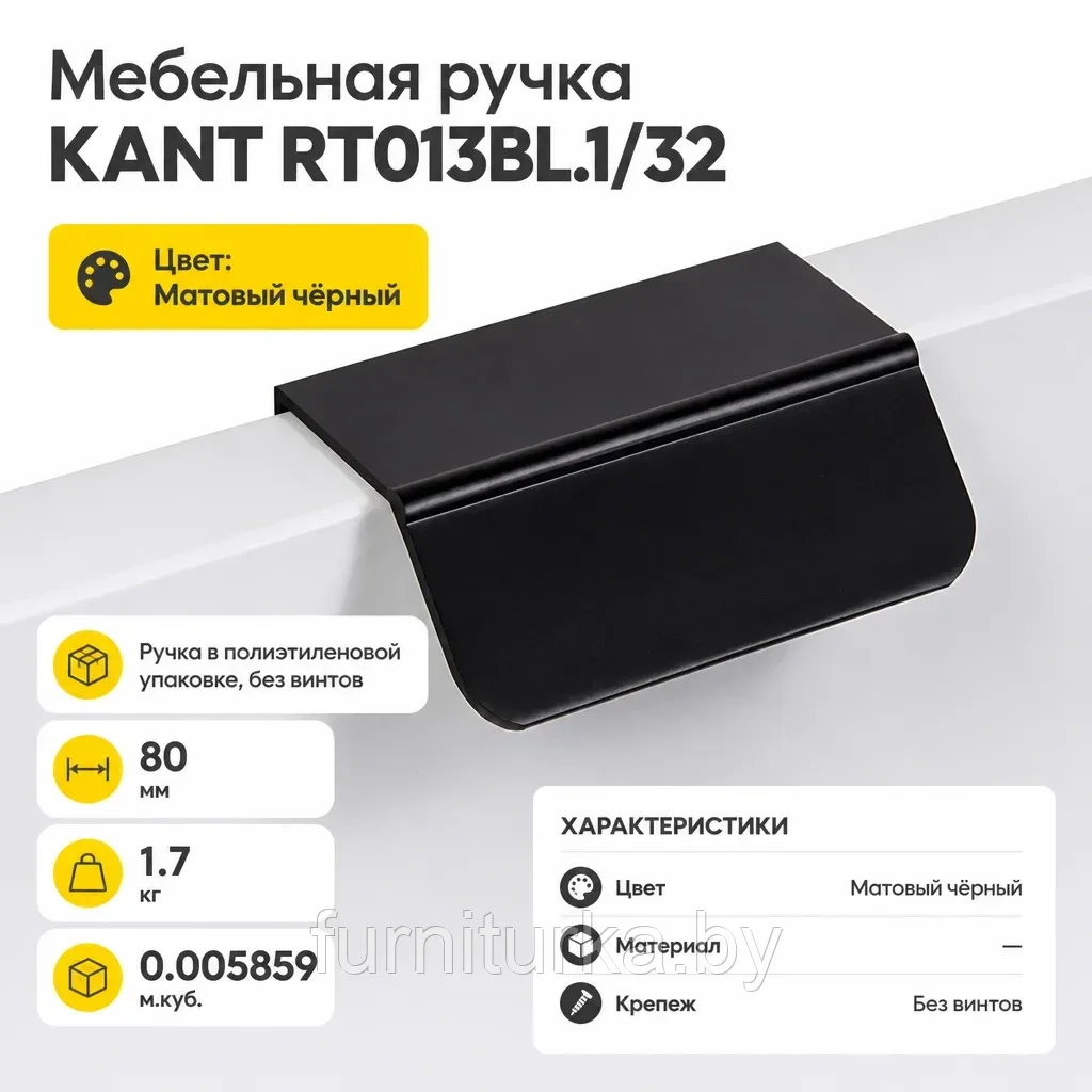 Мебельная ручка KANT RT013BL.1/32