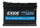 Автомобильный аккумулятор Exide Hybrid AGM EK700 (70 А/ч)