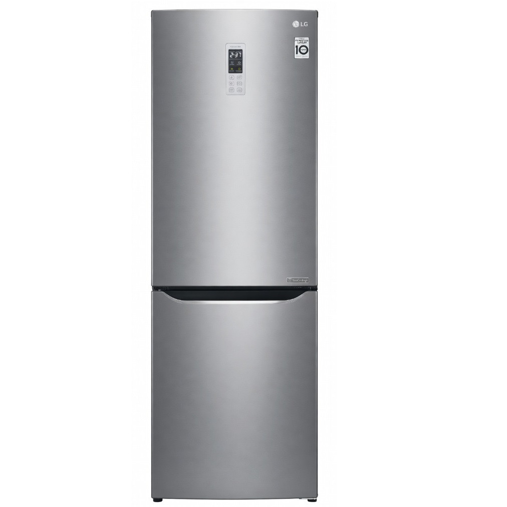 Холодильник LG No Frost графит инверторный с нижней морозилкой 190 см