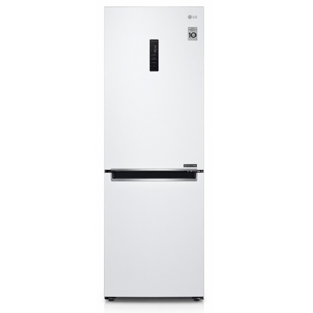 Холодильник LG No Frost Multi air Flow Doorcooling+ белый инверторный с зоной свежести и дисплеем