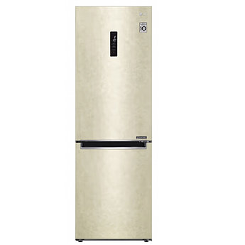Холодильник LG No Frost DoorCooling+ бежевый инверторный 36 дб с дисплеем и зоной свежести