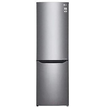 Холодильник LG No Frost серебристый металлик инверторный Multi Air Flow 190 см с нижней морозилкой