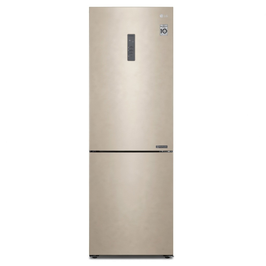 Холодильник LG No Frost DoorCooling+ бежевый инверторный multi air flow с зоной свежести и нулевым зазором