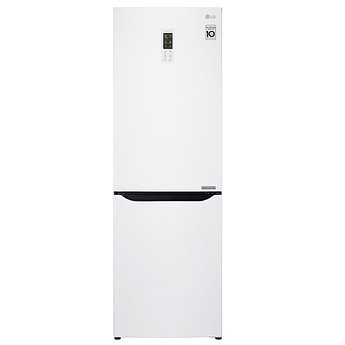 Холодильник LG инверторный белый No Frost Multi Air Flow с дисплеем и нижней морозилкой