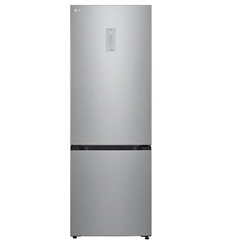 Холодильник LG No Frost широкий 70 см серебристый умный инверторный с большой нижней морозилкой зоной свежести