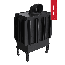 Каминная топка Kratki NORRA BLACK, фото 4