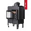 Каминная топка Kratki NORRA L BS BLACK, фото 2