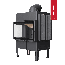 Каминная топка Kratki NORRA L BS BLACK, фото 4