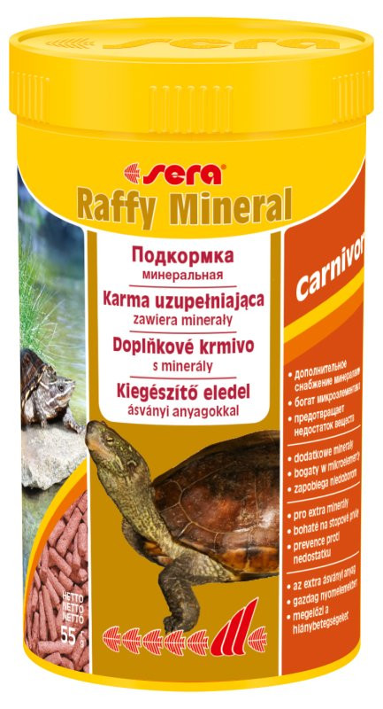 Корм для черепах Sera Raffy Mineral 250мл.