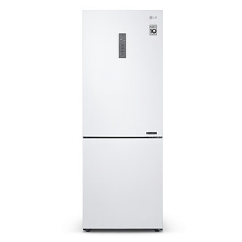 Холодильник LG No Frost DoorCooling+ белый инверторный 186 см с дисплеем зоной свежести и нижней морозилкой