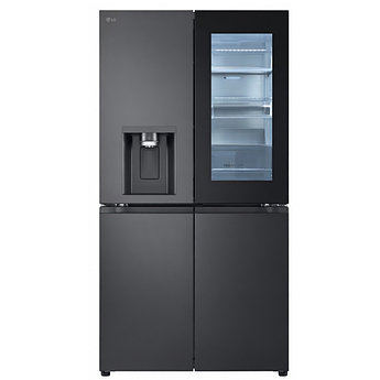 Холодильник LG Side-by-Side No Frost InstaView черный инверторный многодверный с генератором льда
