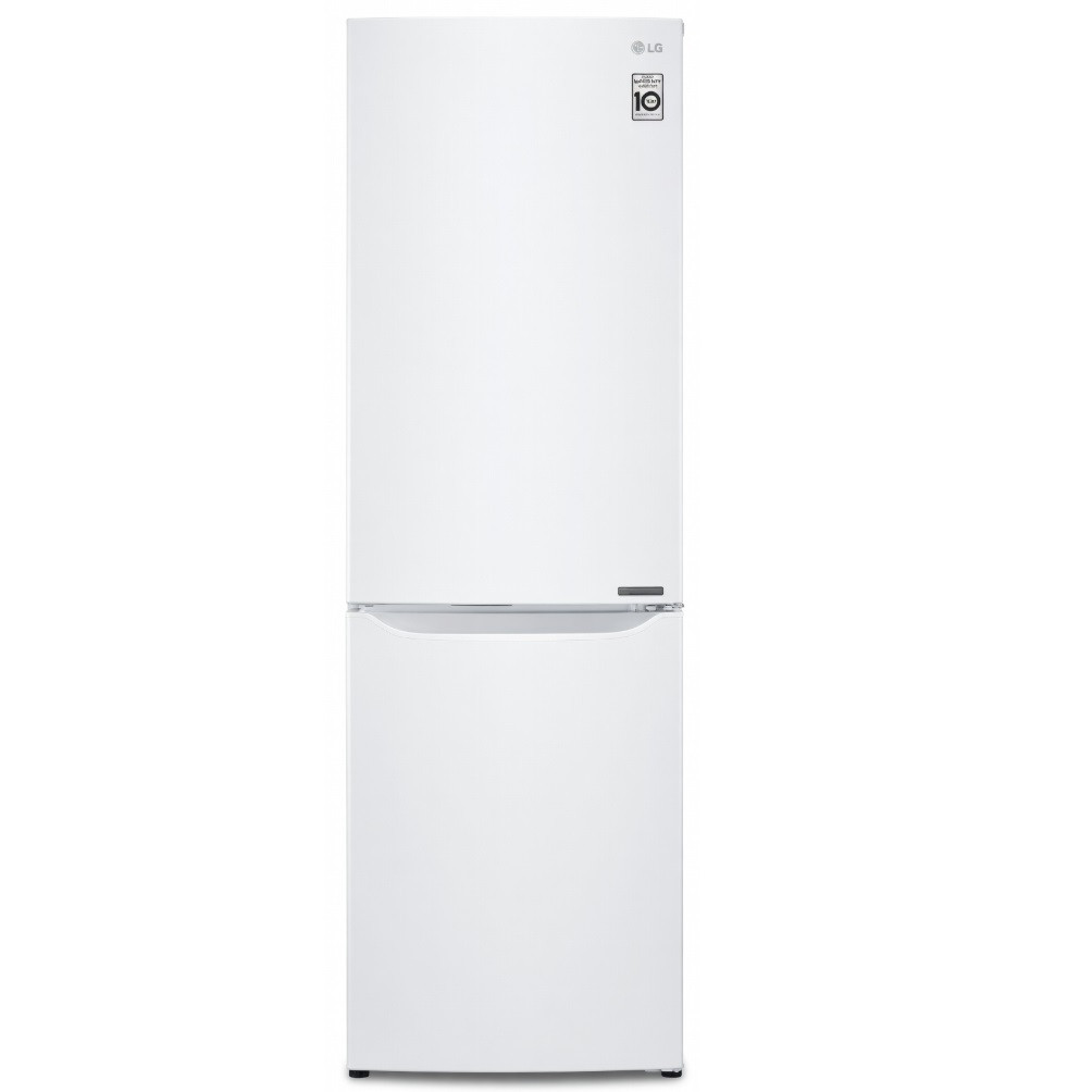 Холодильник LG No Frost белый инверторный с нижней морозилкой
