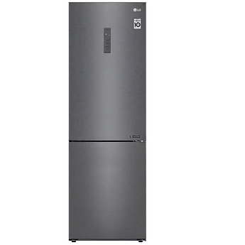 Холодильник LG Total No Frost DoorCooling+ 70 см серый инверторный с зоной свежести Multi Air Flow и дисплеем