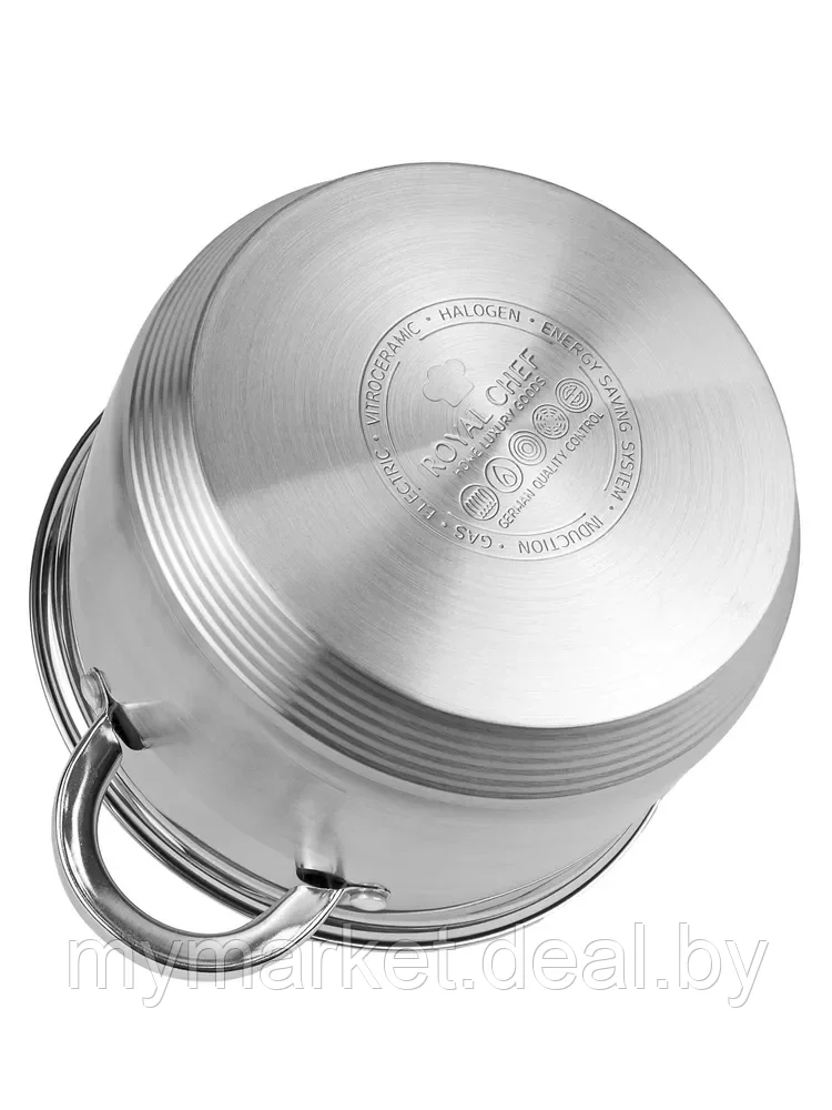 Набор кастрюль с сотейником и сковородой Royal chef RC-1222 (2.1л/2.9л/3.9л/6.6л) - фото 6 - id-p246620072