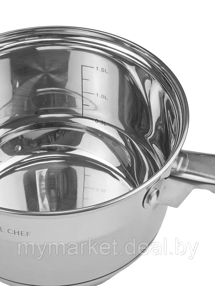 Набор кастрюль с сотейником и сковородой Royal chef RC-1222 (2.1л/2.9л/3.9л/6.6л) - фото 7 - id-p246620072