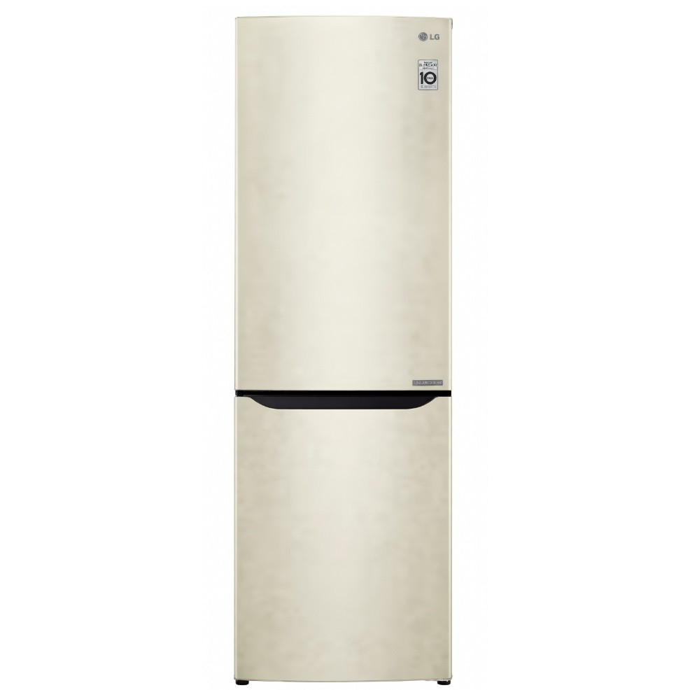 Холодильник LG бежевый No Frost Smart Inverter Multi Air Flow с нижней морозилкой