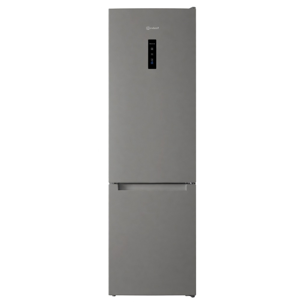 Холодильник Indesit No Frost серый двухкамерный Push&Go с дисплеем
