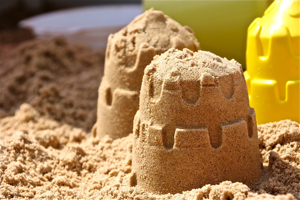Песок в детскую песочницу мытый мелкий, мешок ~ 25 кг