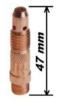 Держатель цанги d=3,2mm, L=47mm (для горелок моделей 17-18-26)