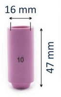 Сопло керамическое #10 d=16мм (для горелок моделей 17-18-26)
