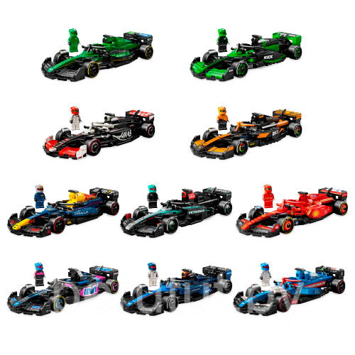 Конструктор коллекционный набор "Формула-1" 2601 деталей аналог Lego