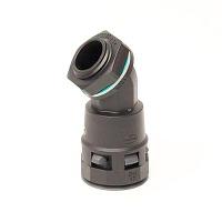 Монтажный комплект муфта 45° труба-коробка IP65/IP67 DN36 M40×1,5 полиамид черный