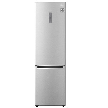 Холодильник LG No Frost серебристый металлик 2 метра с нижней морозилкой Multi Air Flow и зоной свежести