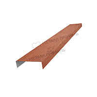 Металл Профиль Планка декоративная на столб 60мм 17х62 х 2500 (ECOSTEEL_T-12-Дуб-0.45)