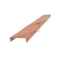 Металл Профиль Планка декоративная на столб 60мм 17х62 х 2500 (ECOSTEEL_T-12-Золотой Орех-0.45)