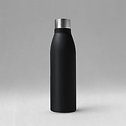 Стальная бутылка Rely, 650 мл, черный матовый