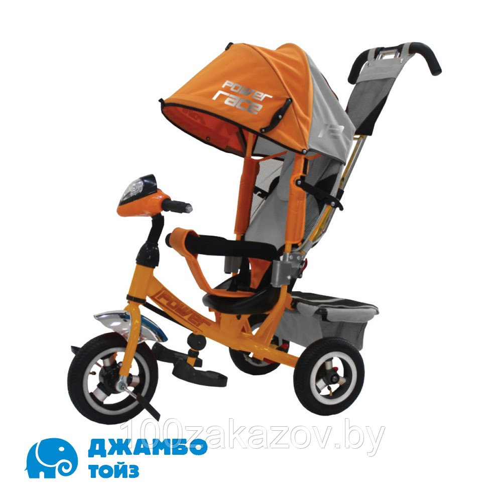 Детский трехколесный велосипед Trike Power JP7YR Детский велосипед с ручкой и надувными колесами