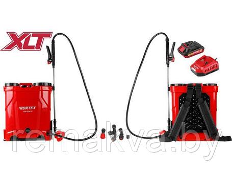 Аккум. опрыскиватель WORTEX KS 1220 Li в кор. ALL1 XLT SET 18В, 12 л, 2 Ач акб, фото 2