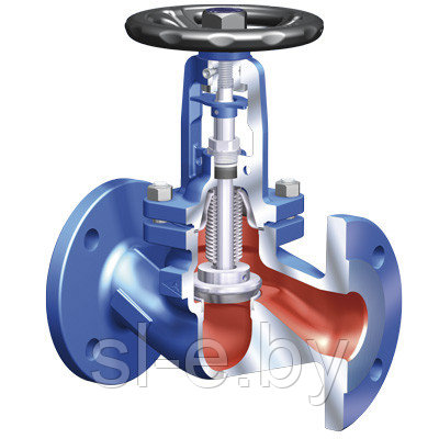 ARI-FABA-Plus 12.046 Pn16 Dn32 Клапан запорный фланцевый с сильфонным уплотнением - фото 2 - id-p44124200