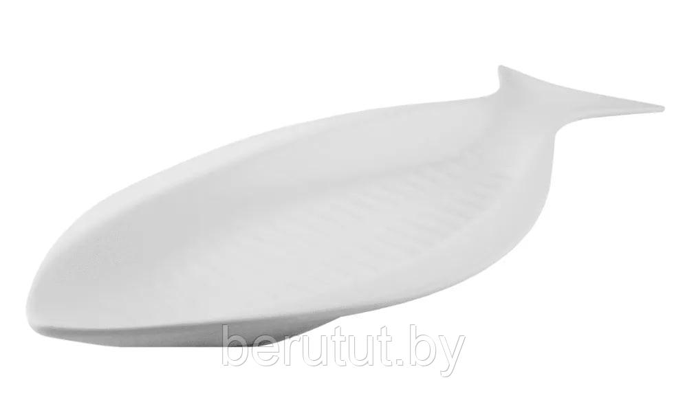 Блюдо для рыбы Lenardi Bianco Фарфор 35.5см